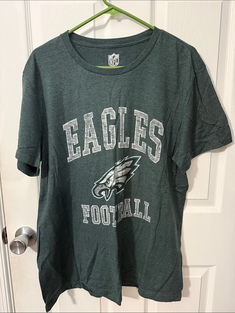 NFL Philadelphia Eagles Dark Green Graphic Tee with Logo